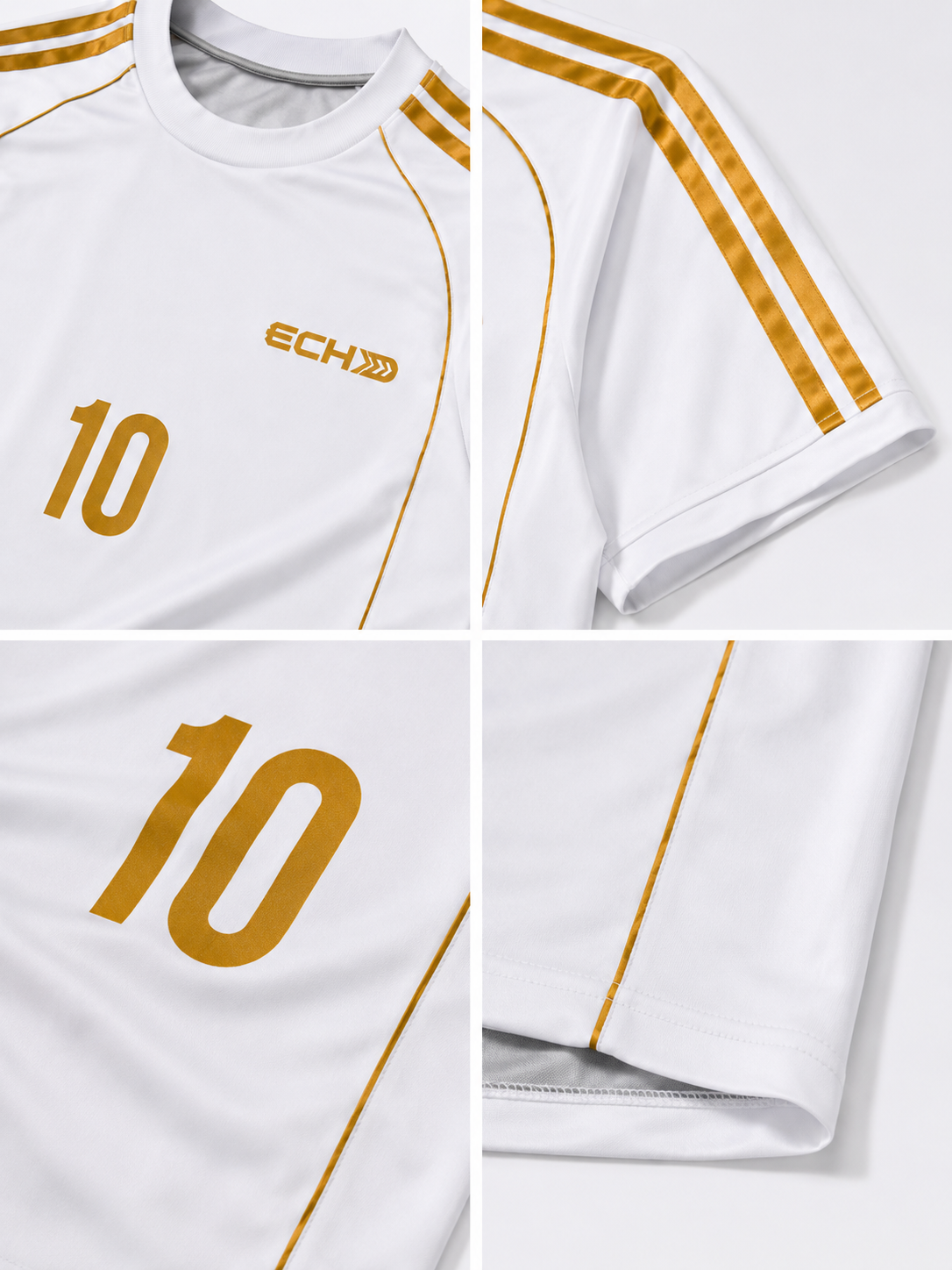 ECHO maillot Elite - blanc & or