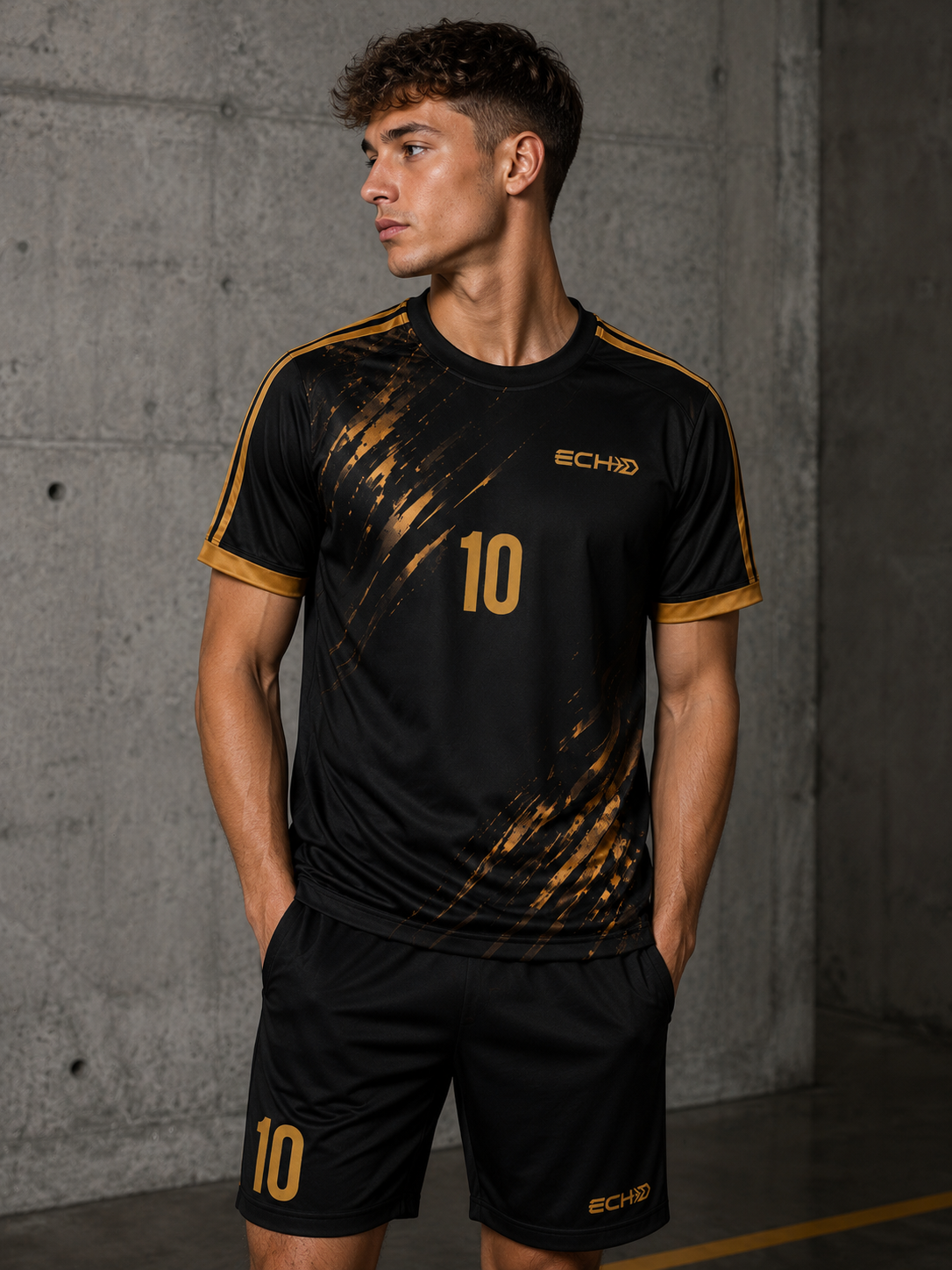 ECHO maillot Prestige - Noir & or