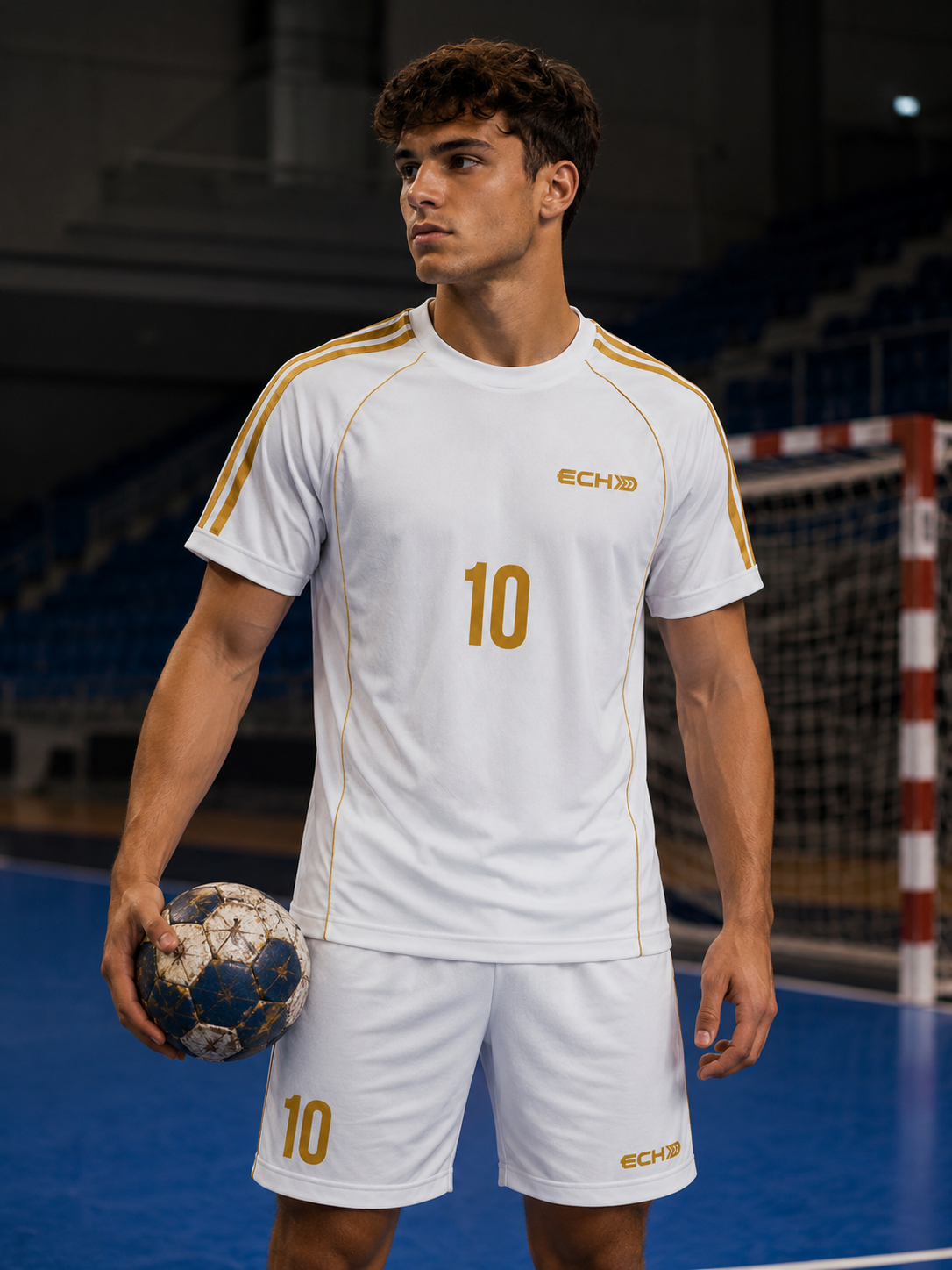 ECHO maillot Elite - blanc & or