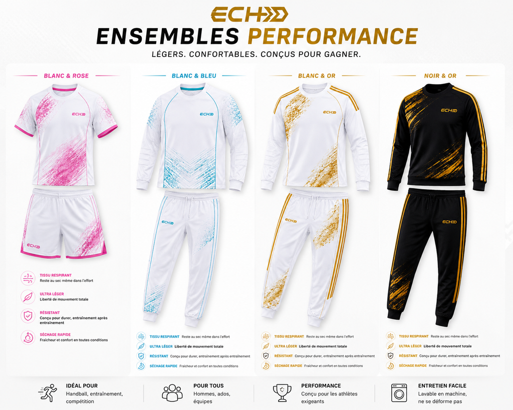 Ensemble Goat - blanc & rose